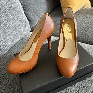 Michael Kors Brown Leather Heels